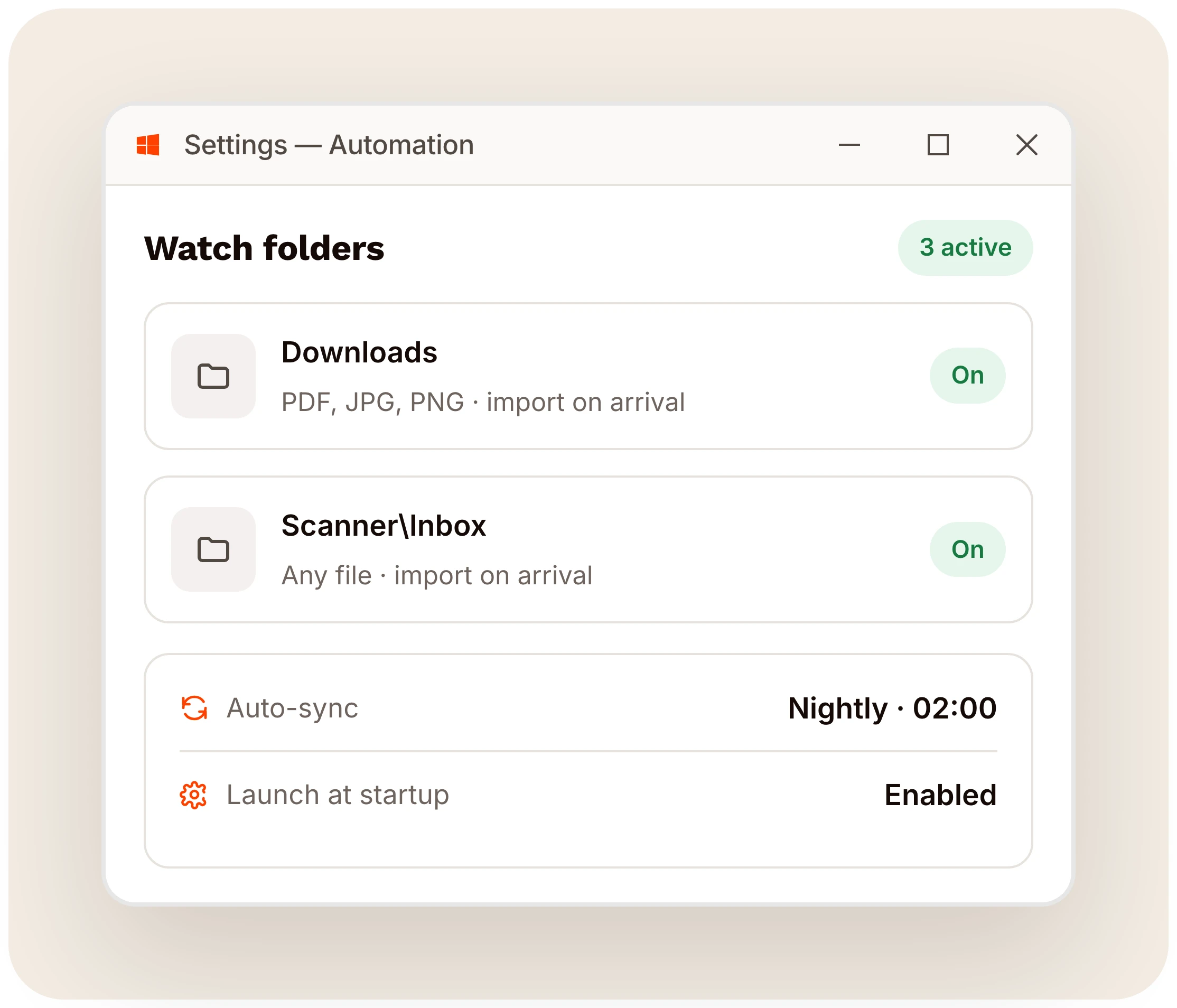 Automate, on your terms